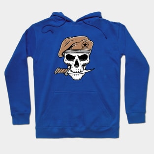 Skull Soldier Army with Knife Hoodie